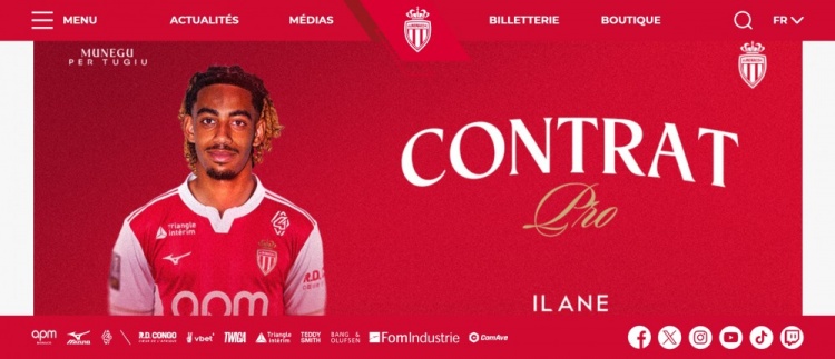 摩纳哥官网截图